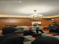 تشییع پیکر شهدای تازه تفحص شده دفاع مقدس در حرم مطهر رضوی