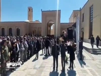 تشییع پیکر پدر انرژی هسته‌ای ایران در دانشگاه بوعلی سینا
