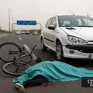 تصادف مرگبار دوچرخه سوار با پژو ۲۰۶