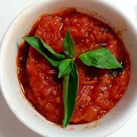 سس گوجه و ریحان؛ سالم و معطر