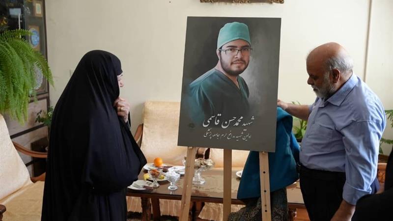 رونمایی از پرتره شهید مدافع حرم جامعه پزشکی در چهارمحال‌وبختیاری
