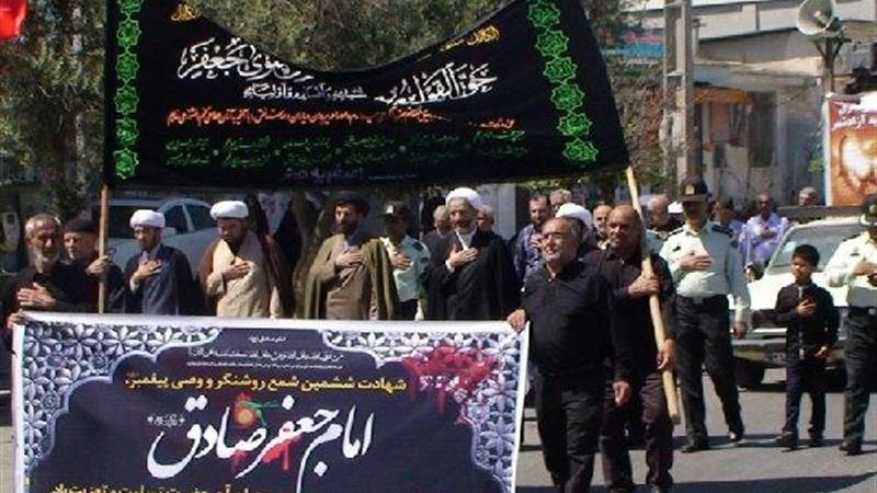 دسته‌روی شهادت امام صادق(ع) در شهرکرد برگزار می‌شود