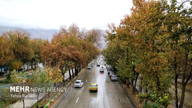 آغاز بارش بهاری در قزوین