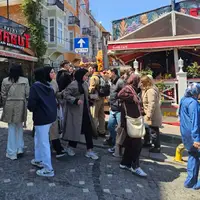 عکس/ وحشت گردشگران از زلزله پرقدرت دقایقی قبل استانبول
