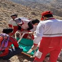 نجات موفقیت آمیز فرد سقوط‌کرده از صخره در ایجرود