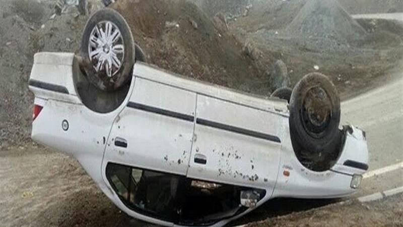 واژگونی خودرو در البرز و مصدومیت ۶ نفر