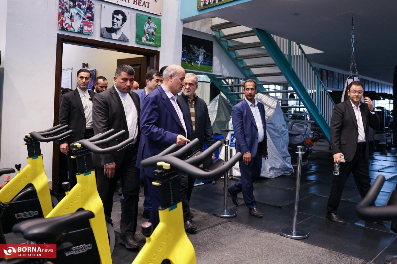 عکس/ بازدید رئیس جمهور از مرکز ملی فوتبال ایران 