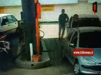 جلوگیری از انفجار در پمپ بنزین با حضور اتفاقی آتش‌نشان