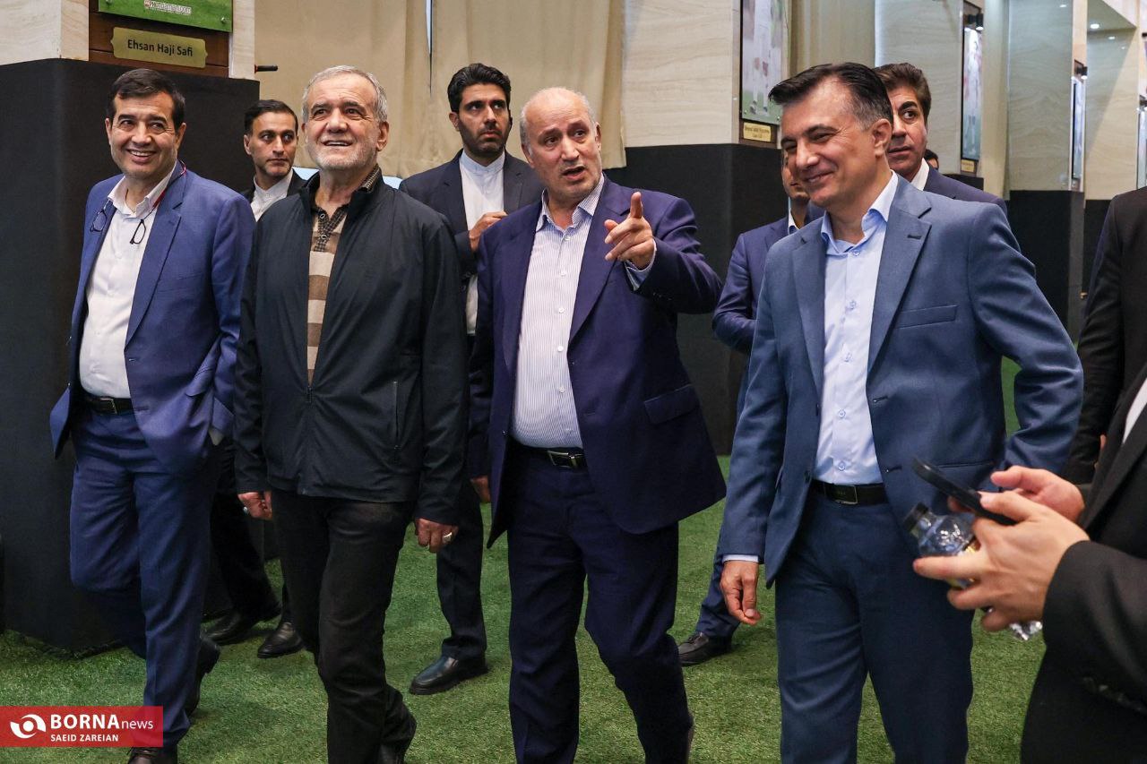 عکس/ بازدید رئیس جمهور از مرکز ملی فوتبال ایران 