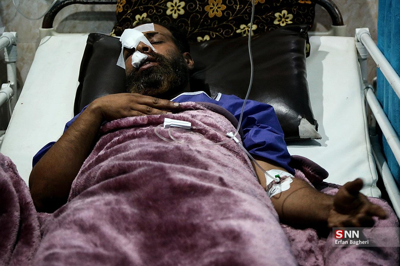 مصدومان حادثه بندر شهید رجایی