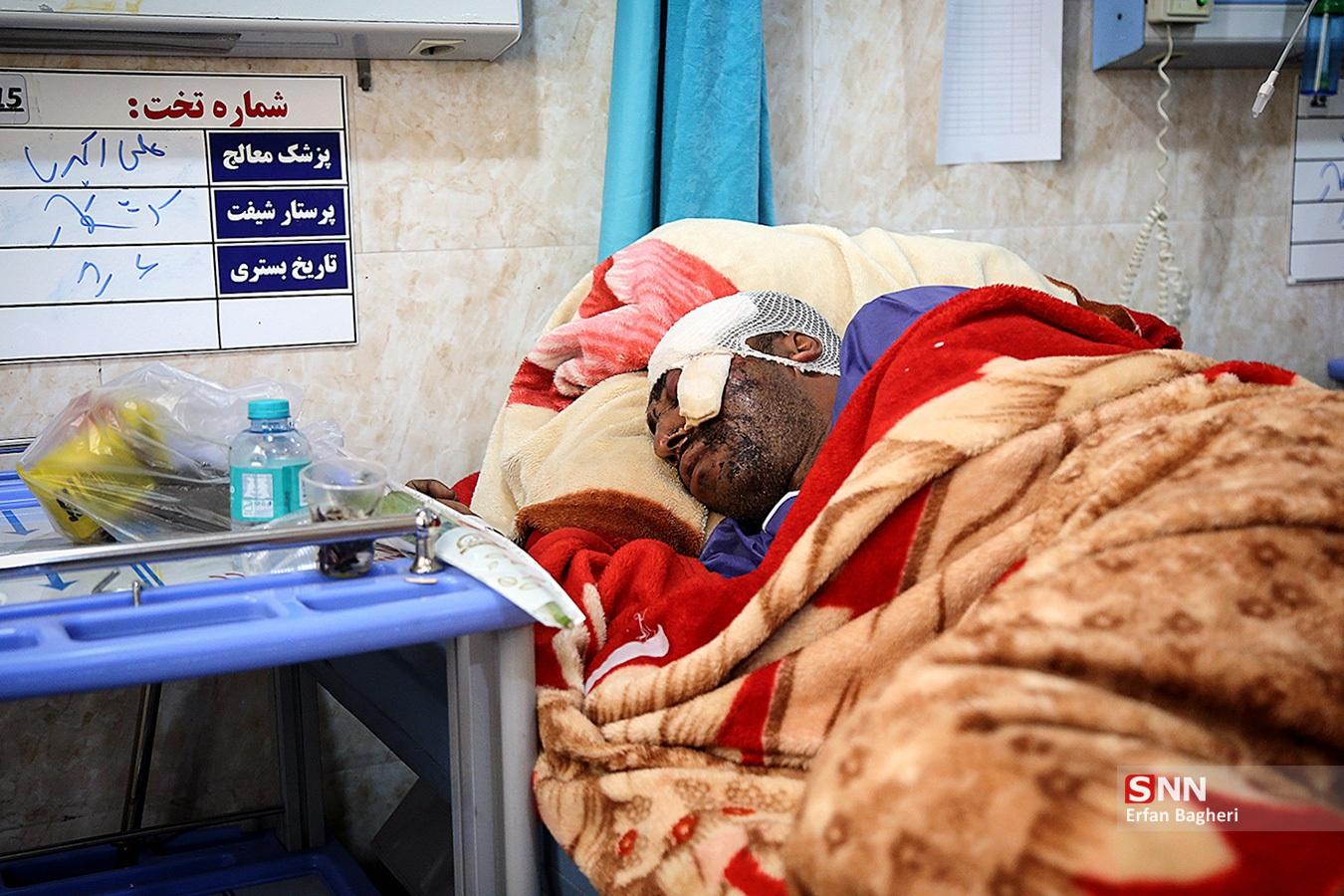 مصدومان حادثه بندر شهید رجایی