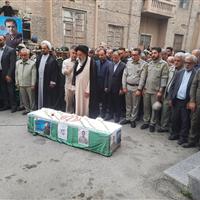 پیکر شهید «کاظم مصدق» با بدرقه مردم گرگان به  کردکوی منتقل شد