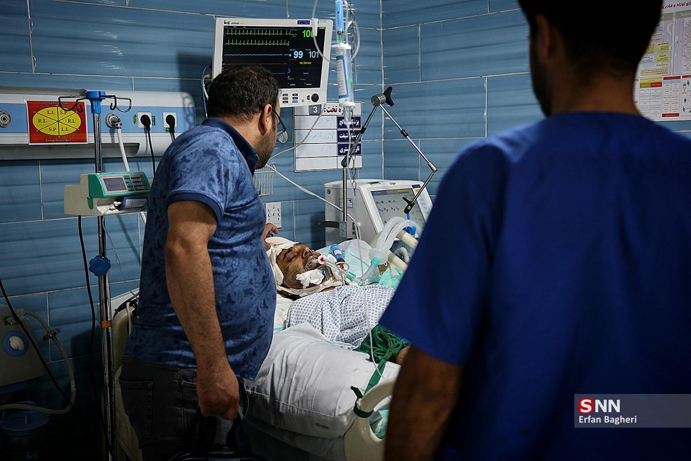 مصدومان حادثه بندر شهید رجایی