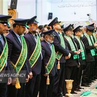 آئین خطبه خوانی خادمان در حرم حضرت معصومه(س) برگزار شد