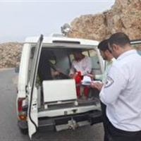 امداد رسانی به دو مصدوم در گردنه چری