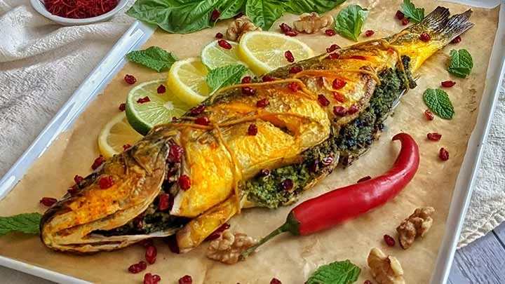ماهی جنوبی لذیذ با حشو