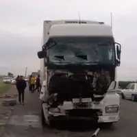 واژگونی تریلی در محور میاندوآب - مهاباد یک مصدوم بر جای گذاشت