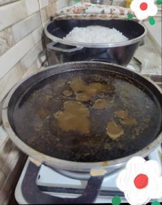از شما/سلام ،اینم قورمه سبزی در حال جا افتادن برای ناهار امروز ..