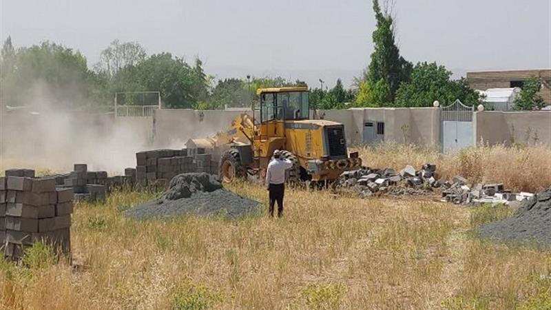 آزادسازی ۱۰هزار متر مربع از اراضی کشاورزی در شهرستان البرز