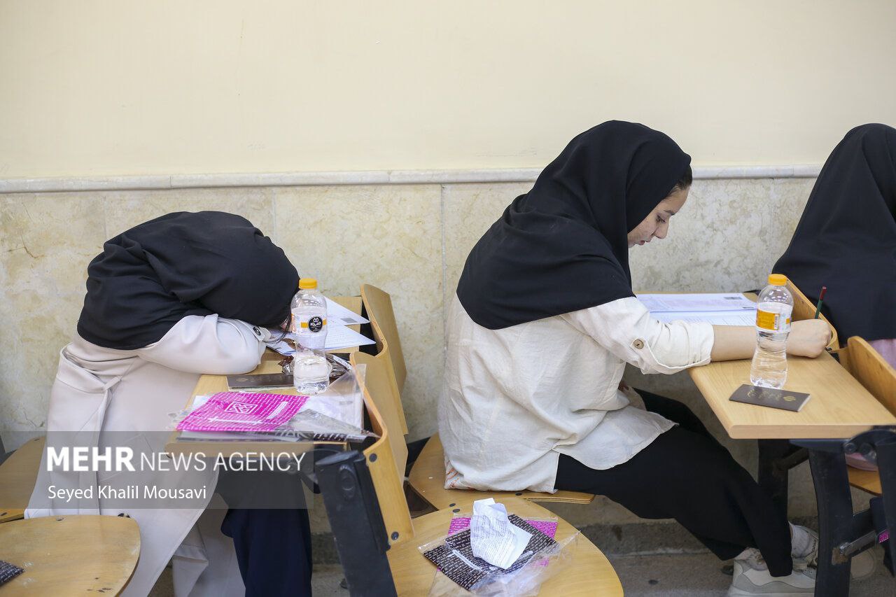 عکس/ نوبت اول کنکور سراسری ۱۴۰۴ در اهواز