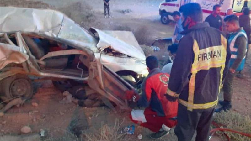 واژگونی پژو ۴۰۵ در محور دشت منجر به فوت یک نفر شد