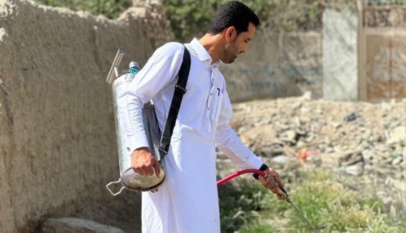 سمپاشی ۱۱۲ نقطه پرخطر مالاریا در سراوان و سوران