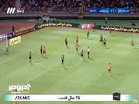 موقعیت خطرناک برای مس که توپ از بالای دروازه پرسپولیس به بیرون رفت