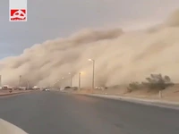 طوفان شدید و عجیب در شهر سلوم مصر 