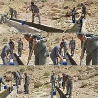 پاکسازی، ضدعفونی و آبگیری آبشخورهای حیات وحش در خائیز
