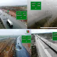 جاده‌های شمالی خراسان رضوی بارانی و لغزنده است