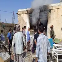 مهار آتش‌سوزی منزل مسکونی در طولیان توسط بسیج و مردم