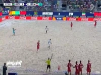 پیروزی پرگل ساحلی‌بازان ایران مقابل موریتانی