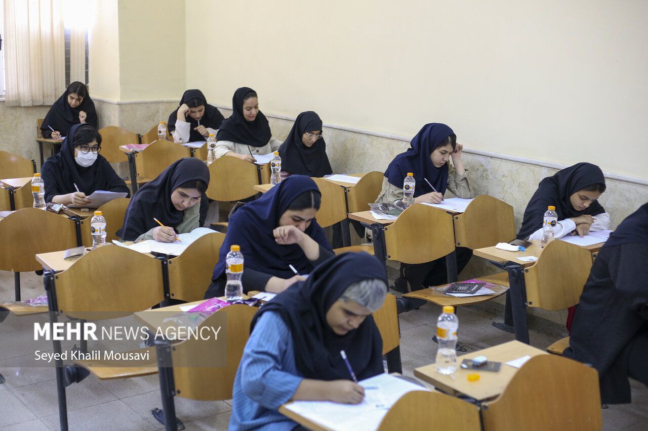 عکس/ نوبت اول کنکور سراسری ۱۴۰۴ در اهواز
