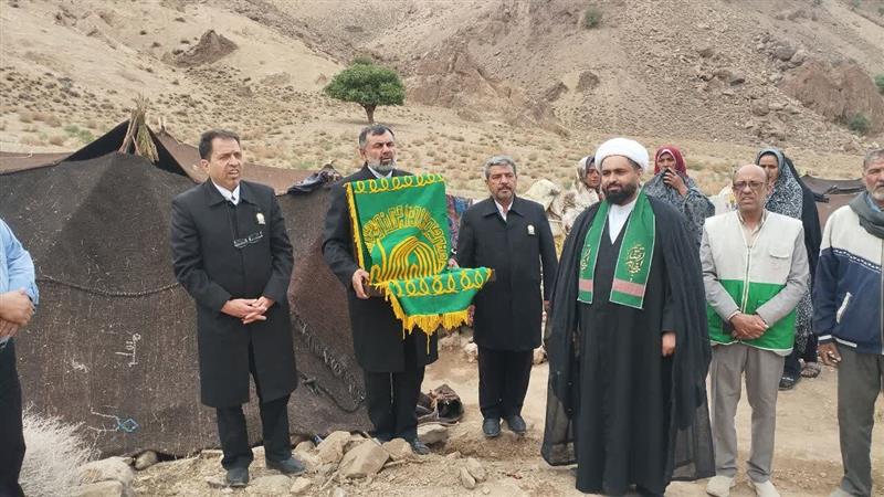 اهتزاز پرچم رضوی در جمع عشایر زیرکوه