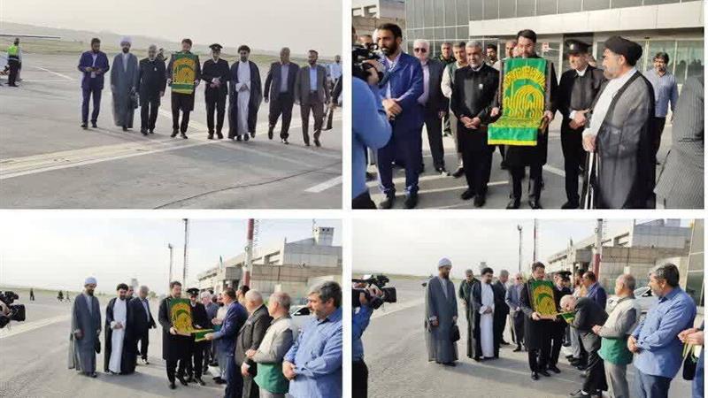 سفیران حامل پرچم متبرک حرم رضوی وارد ایلام شدند