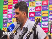 صحبت های مجتبی حسینی سرمربی تیم آلومینیوم اراک پس از مقابل استقلال