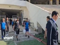 ورود بازیکنان و کادرفنی تیم استقلال به ورزشگاه آزادی