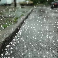 بارش شدید باران و تگرگ در ارومیه