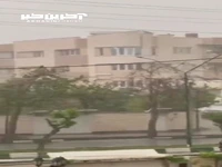 بارش شدید باران و تگرگ در ارومیه