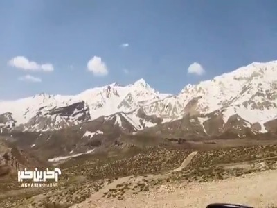 حجم برف بر کوه‌های شهرستان کوهرنگ