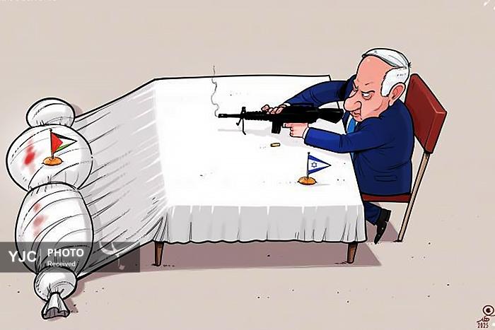 کاریکاتور/ نسل کشی نتانیاهو در غزه