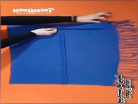 با استفاده از یک شال، یقه آبشاری بدوز