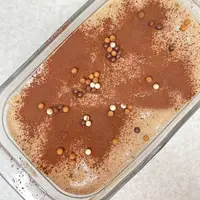 دسر یخچالی با سس شکلاتی
