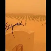 مناظر مریخی از طوفان گرد و غبار در مصر 
