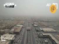  طوفان گرد و غبار در ریاض 