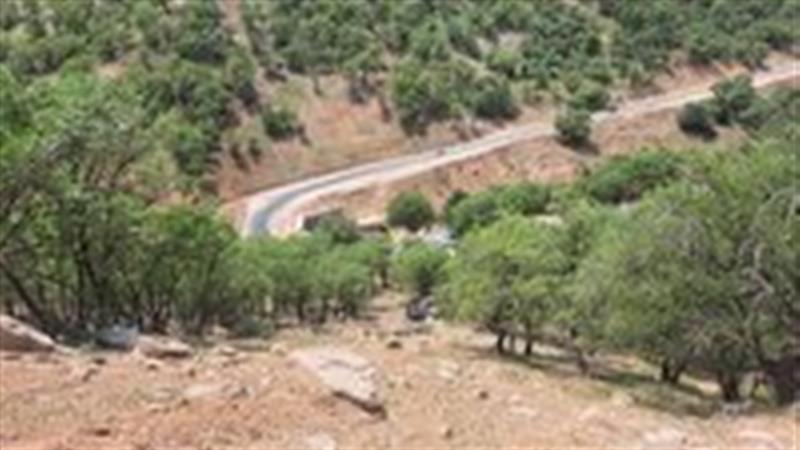 تصادف کامیون در دره شیخ عالی بازفت