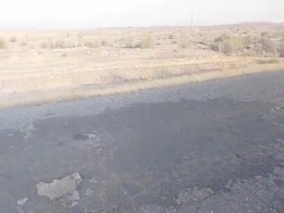وضعیت خطرناک جاده رودان به بخش رودخانه