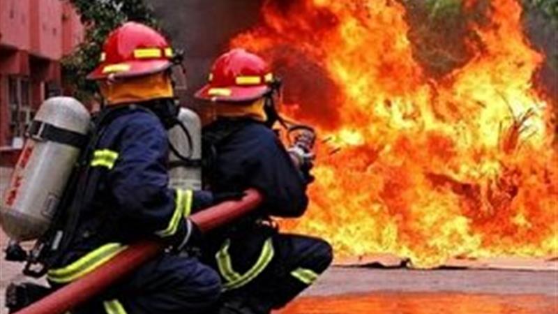 آتش سوزی در شهرک محمود آباد قم