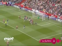 گل اول برنتفورد به منچستریونایتد توسط دامسگارد 