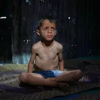 عکس/ نسل کشی در سکوت جامعه جهانی: نزدیک به 290 هزار کودک غزه در آستانه مرگ